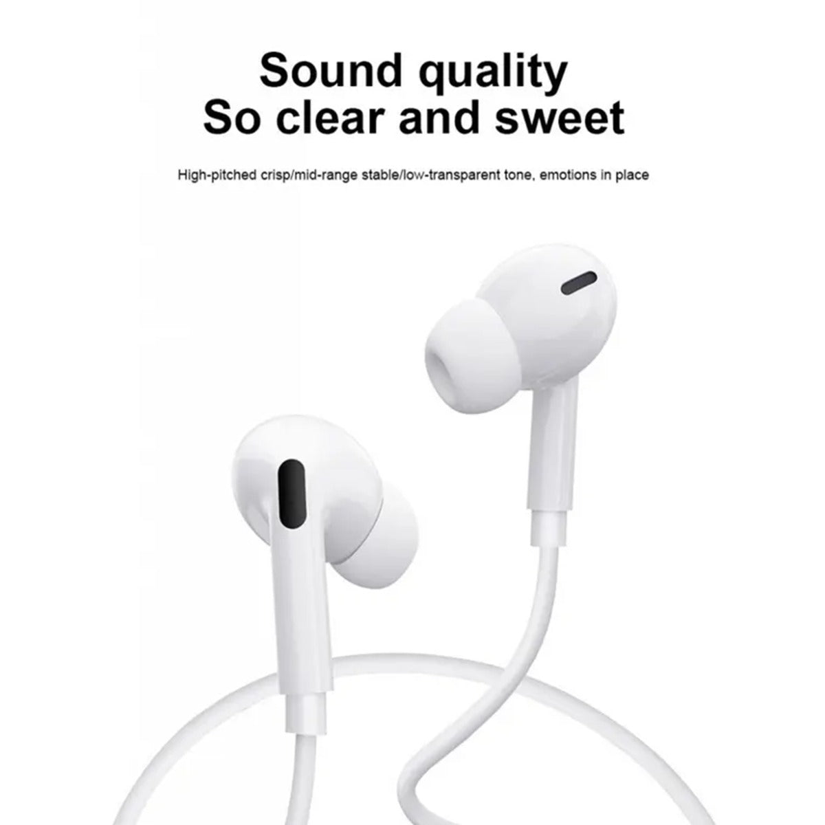 USB-C Wired Earbuds with Microphone & Remote