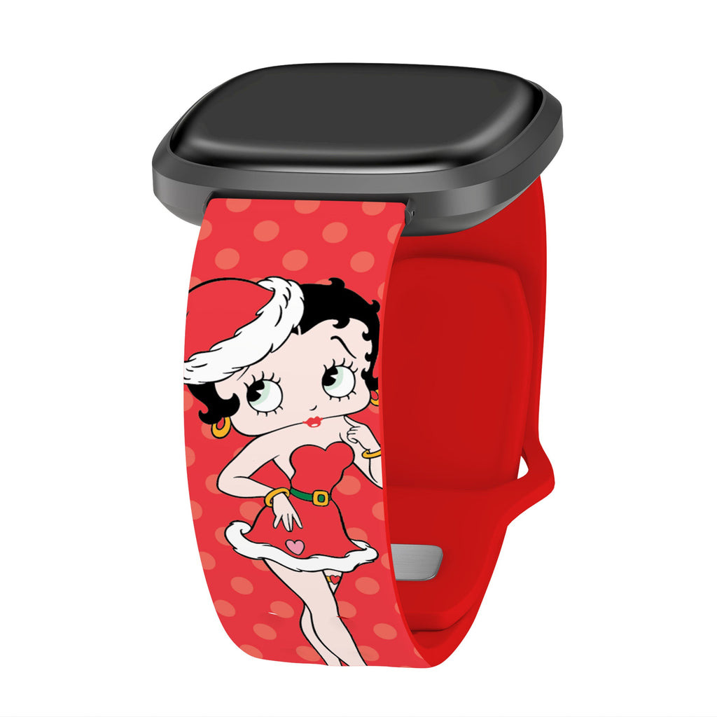 Betty Boop Christmas HD Fitbit Versa 3 and Sense 1 Watch Band