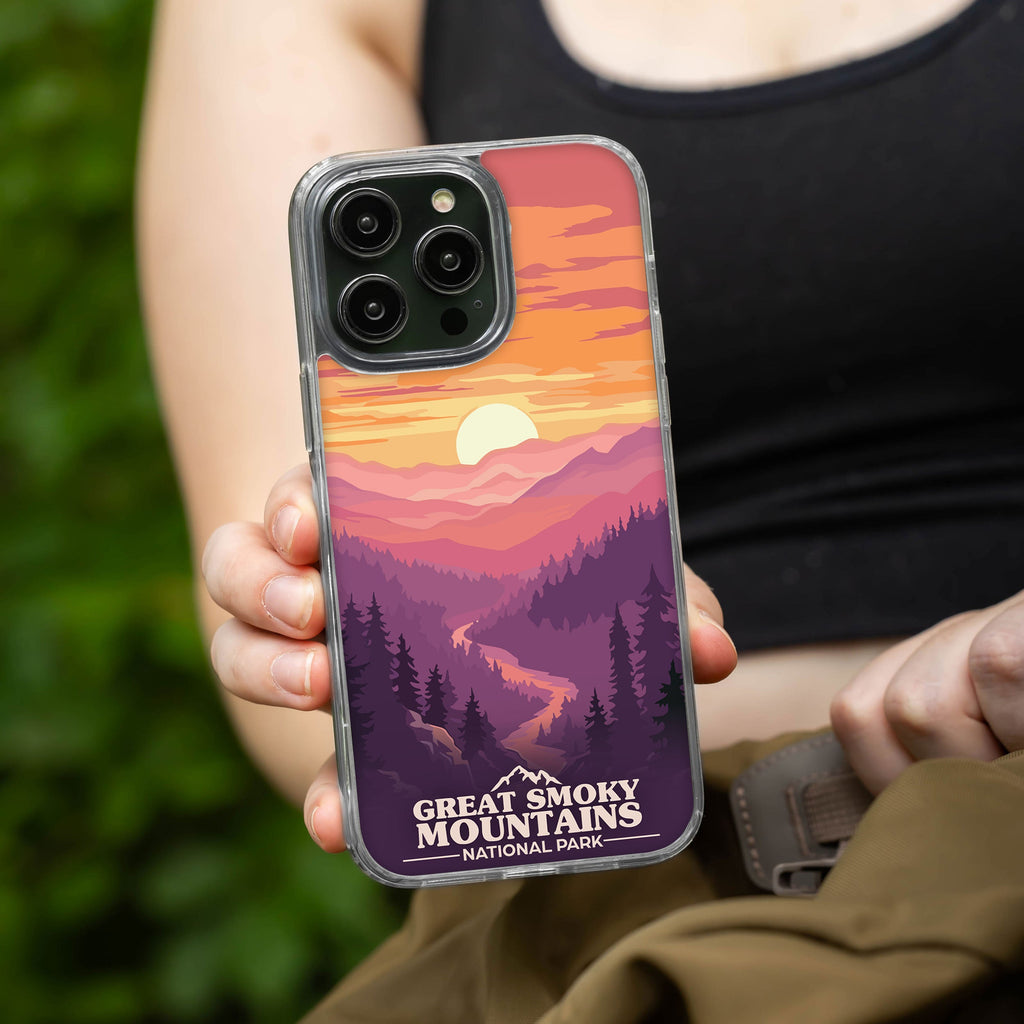 National Parks Great Smoky Mountains HD Apple iPhone 12 Series Mag-Safe Phone Case