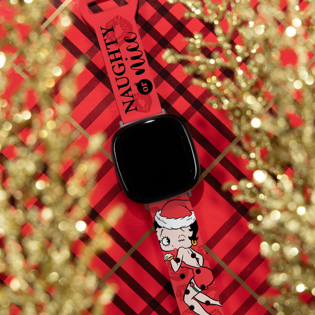 Betty Boop Happy Holidays HD Fitbit Versa 3 & Sense 1 Watch Band