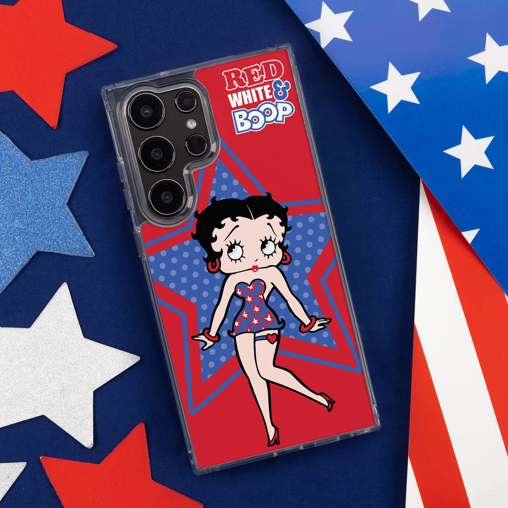 Betty Boop Red White & Boop HD Samsung Galaxy S22 Phone Case
