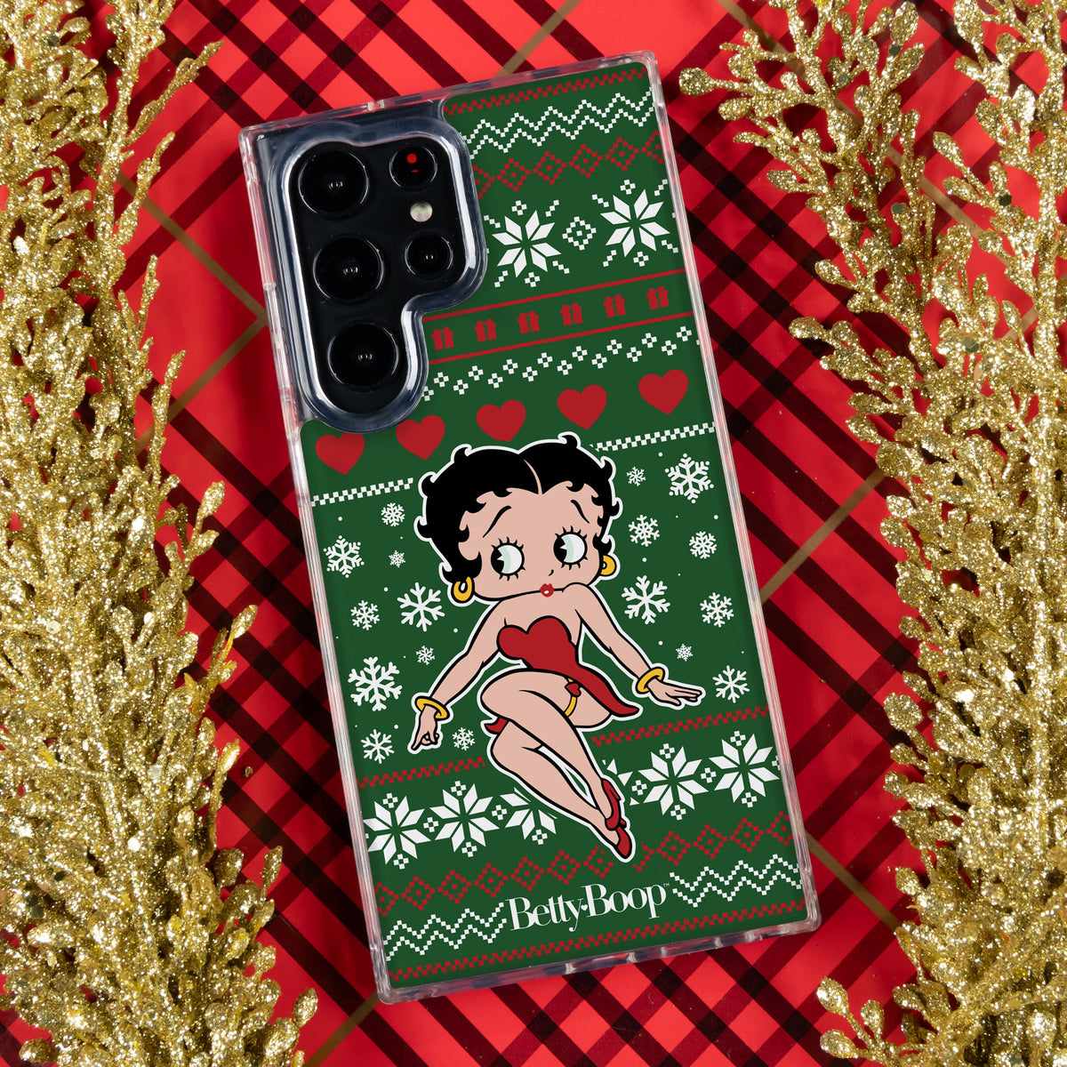 Betty Boop Happy Holidays HD Samsung Galaxy S23 Phone Case