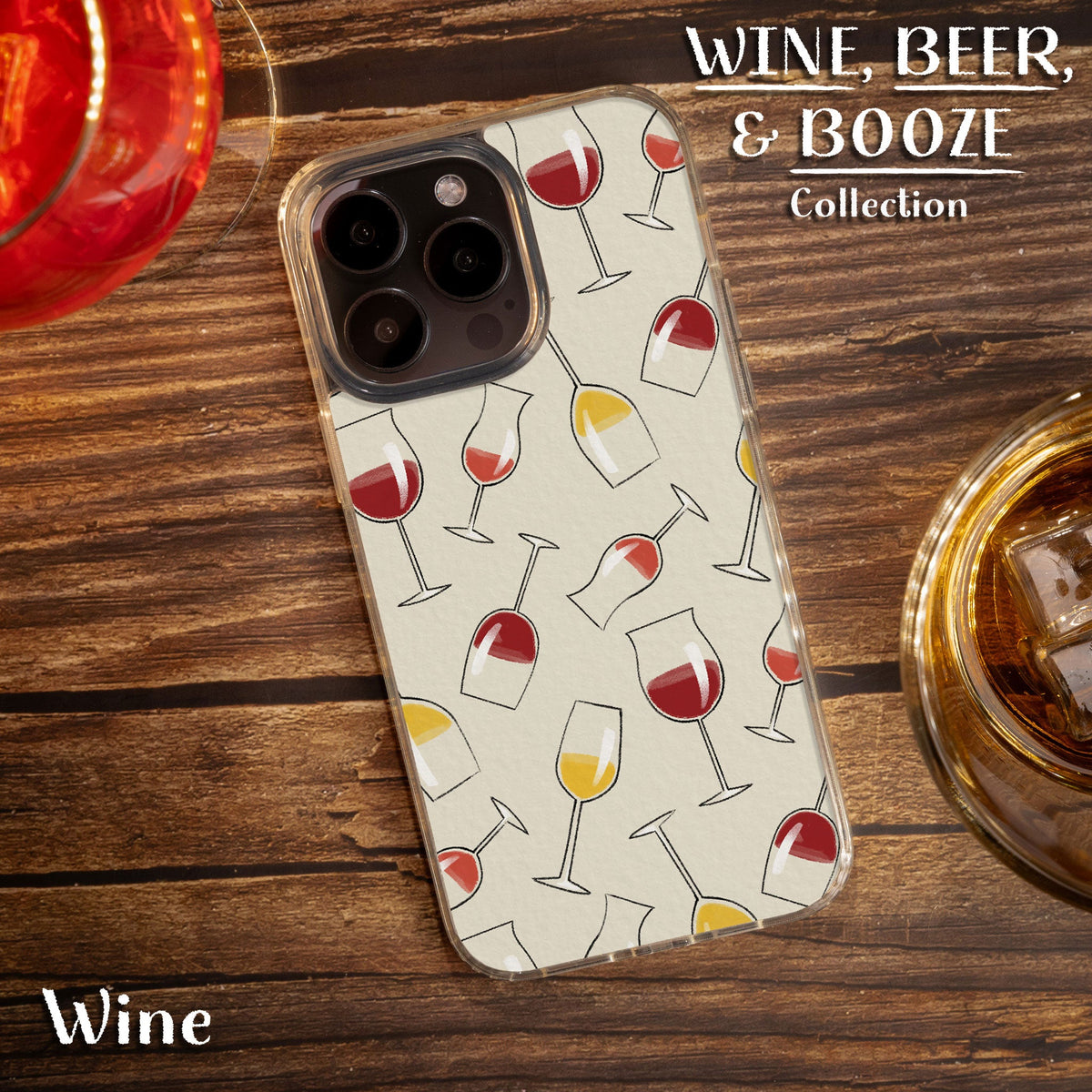 Wine, Beer, & Booze HD Apple iPhone 11 Series Phone Case