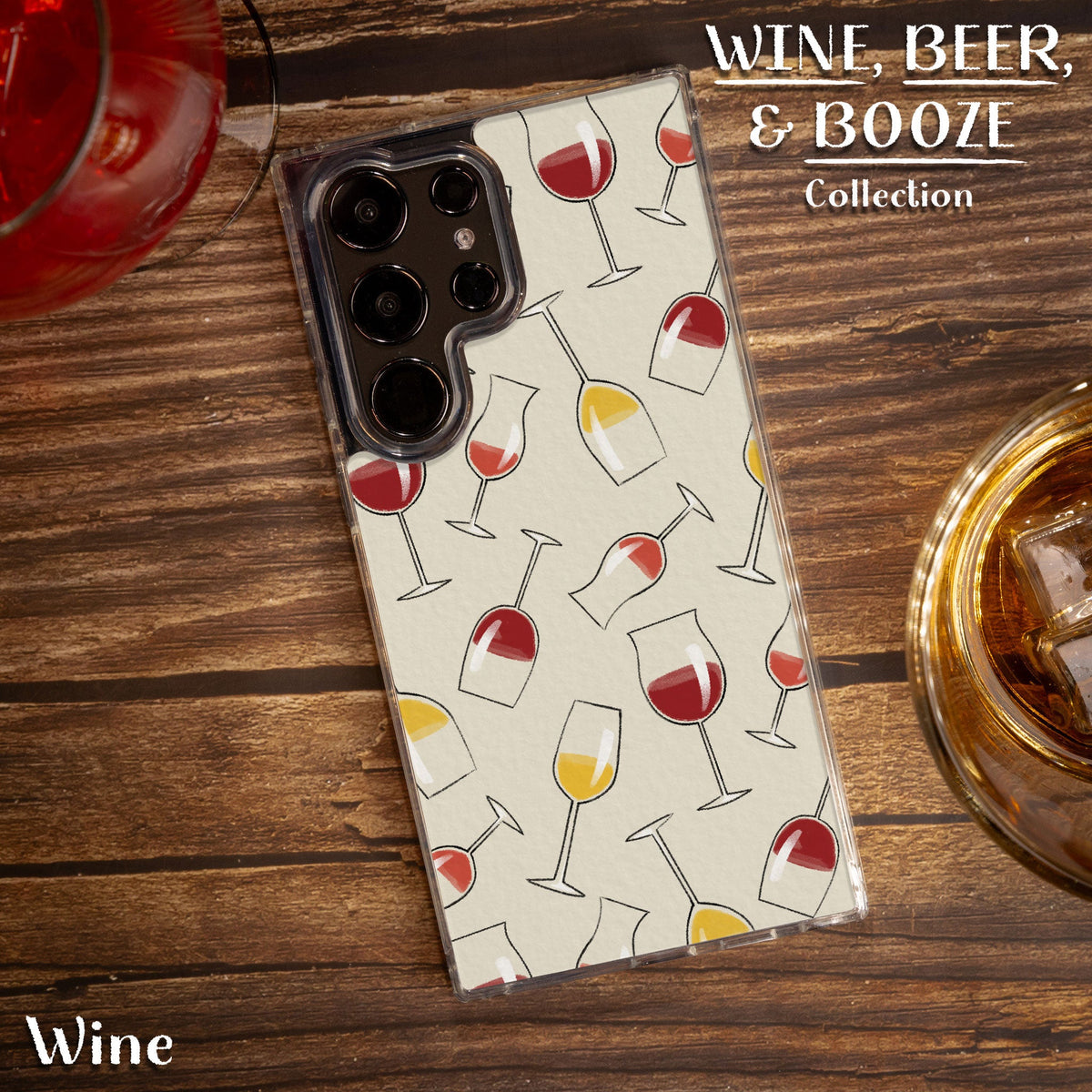 Wine, Beer, & Booze HD Samsung Galaxy S21 Phone Case