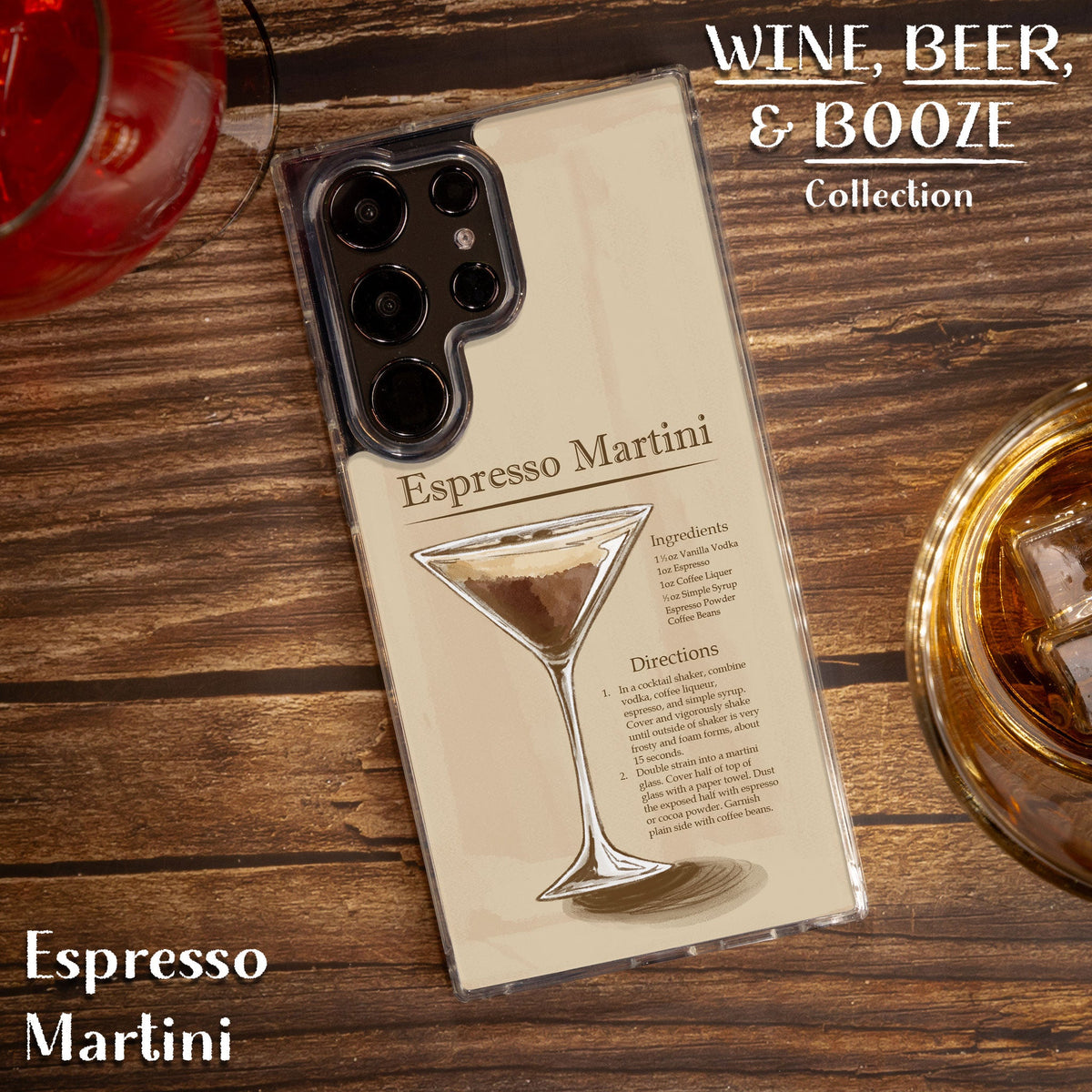 Wine, Beer, & Booze HD Samsung Galaxy S21 Phone Case