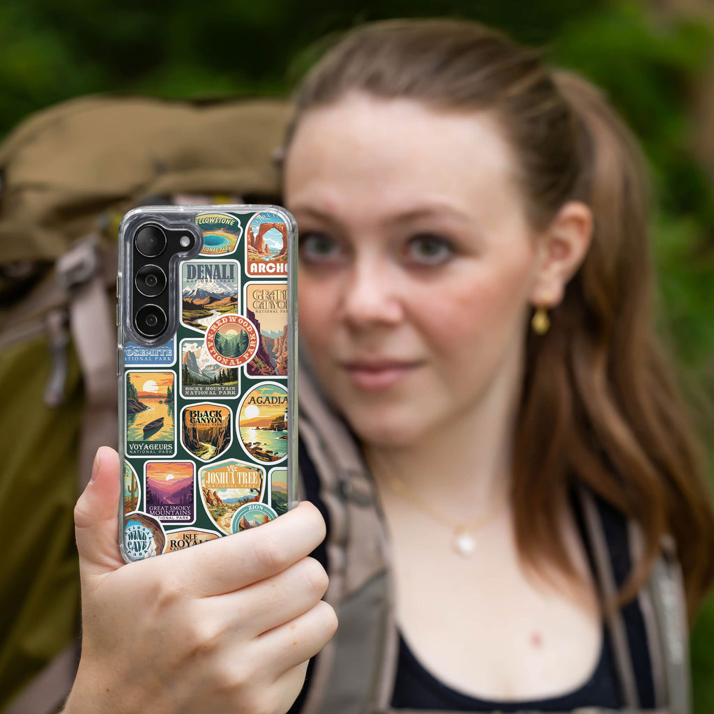 National Parks Stickers HD Samsung Galaxy S23 Phone Case
