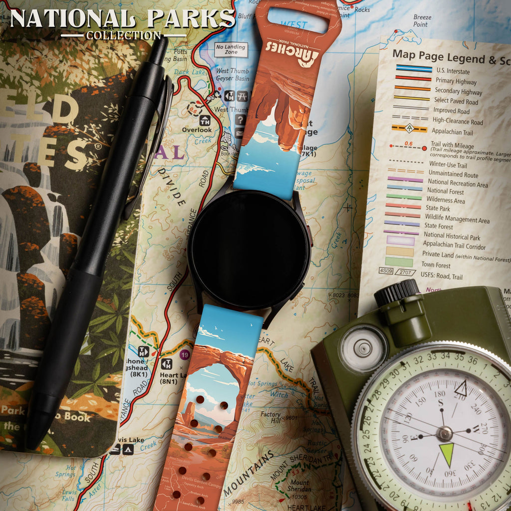 National Parks Arches HD  Watchband for Samsung, Garmin, Fossil, and More