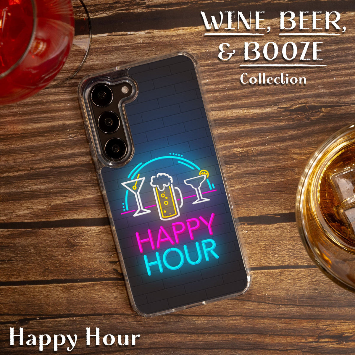 Wine, Beer, & Booze HD Samsung Galaxy S22 Phone Case