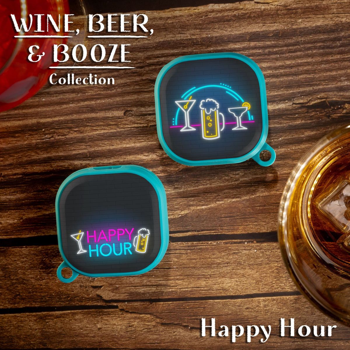 Wine, Beer, & Booze HDX Samsung Galaxy Buds Pro & Buds Live Case Cover