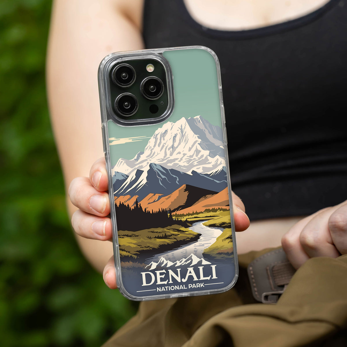 National Parks Denali HD Apple iPhone 14 Series Mag-Safe Phone Case