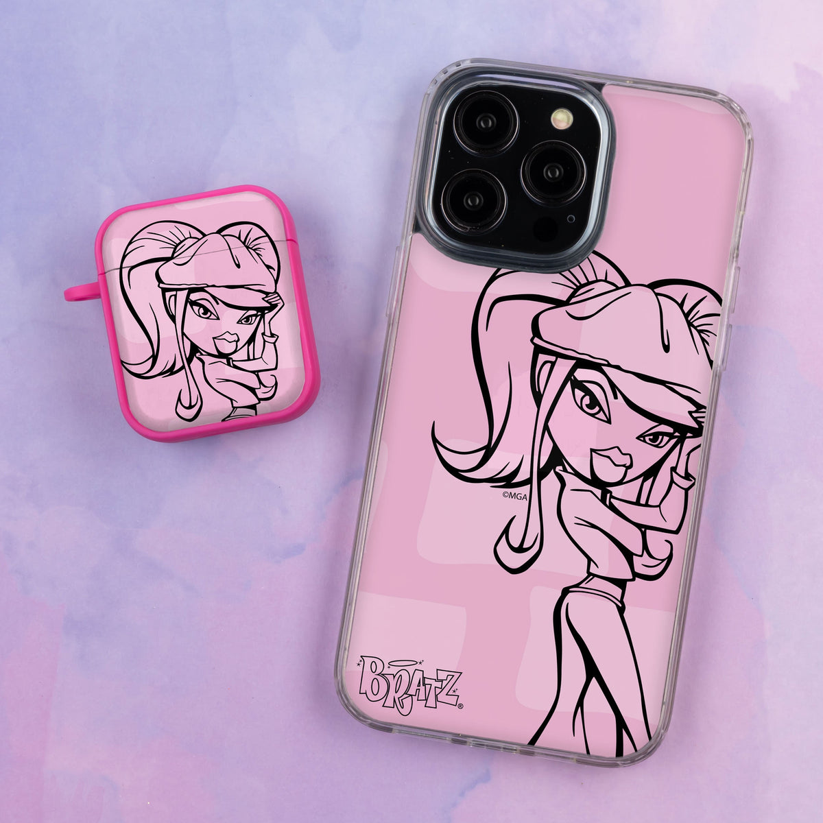 Bratz® Passion For Fashion HD Apple iPhone 12 Mag-Safe Phone Case and AirPods Gen 1 & 2 Combo Package