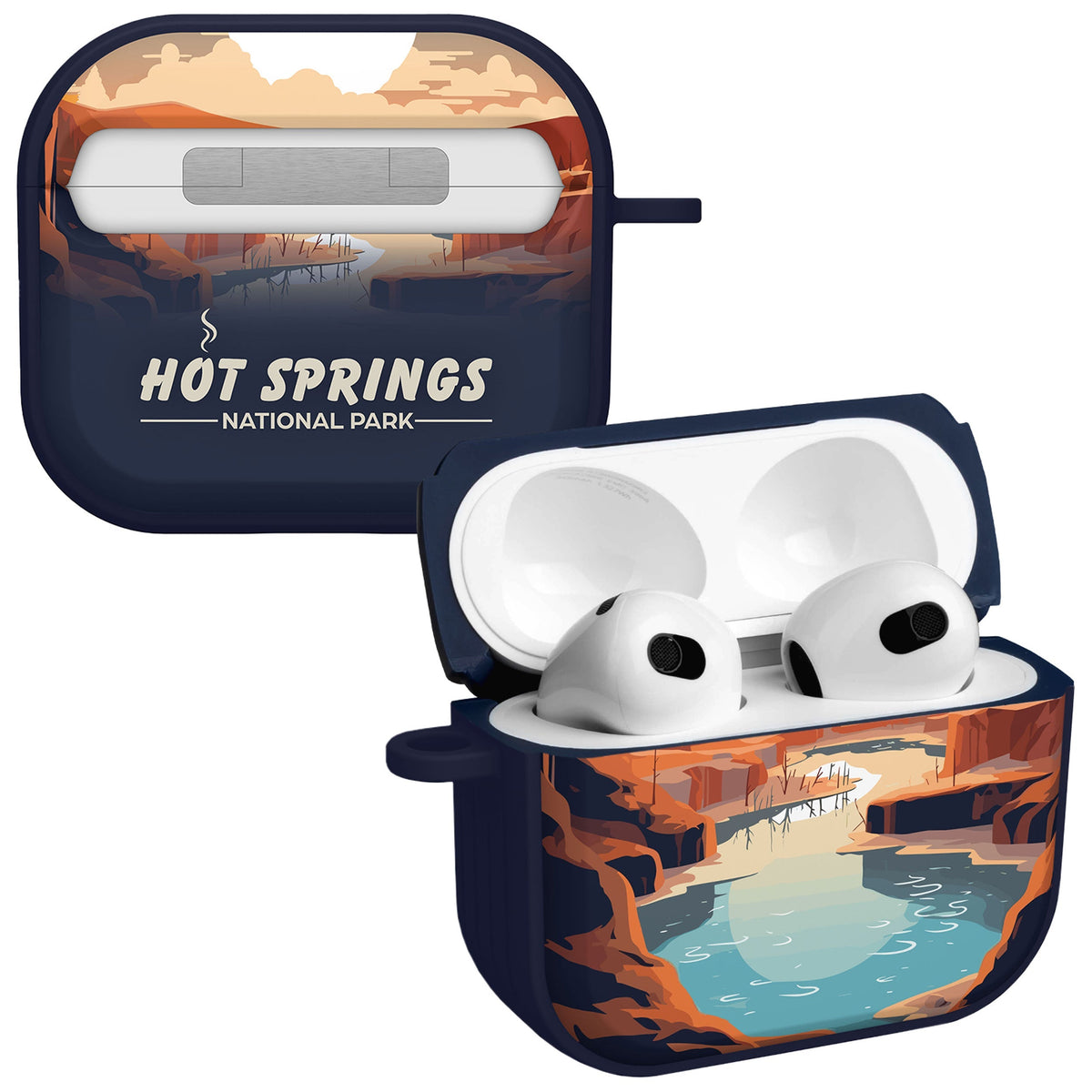 National Parks Hot Springs HDX Apple Airpods Gen 3 Case Cover