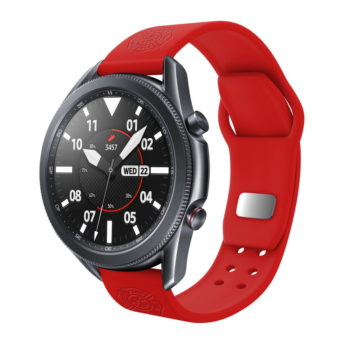 Firefighter First Responder  Watchband for Samsung, Garmin, Fossil, and More for Samsung, Garmin, Fossil, and More
