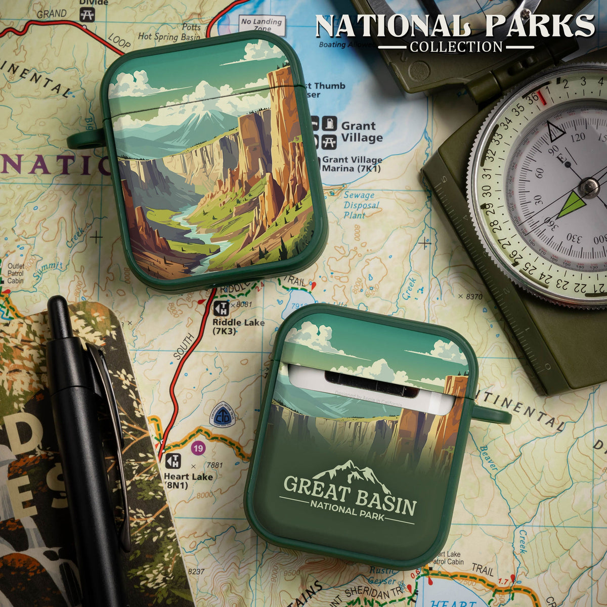 National Parks Great Basin HDX Apple Airpods Gen 1 & 2 Case Cover