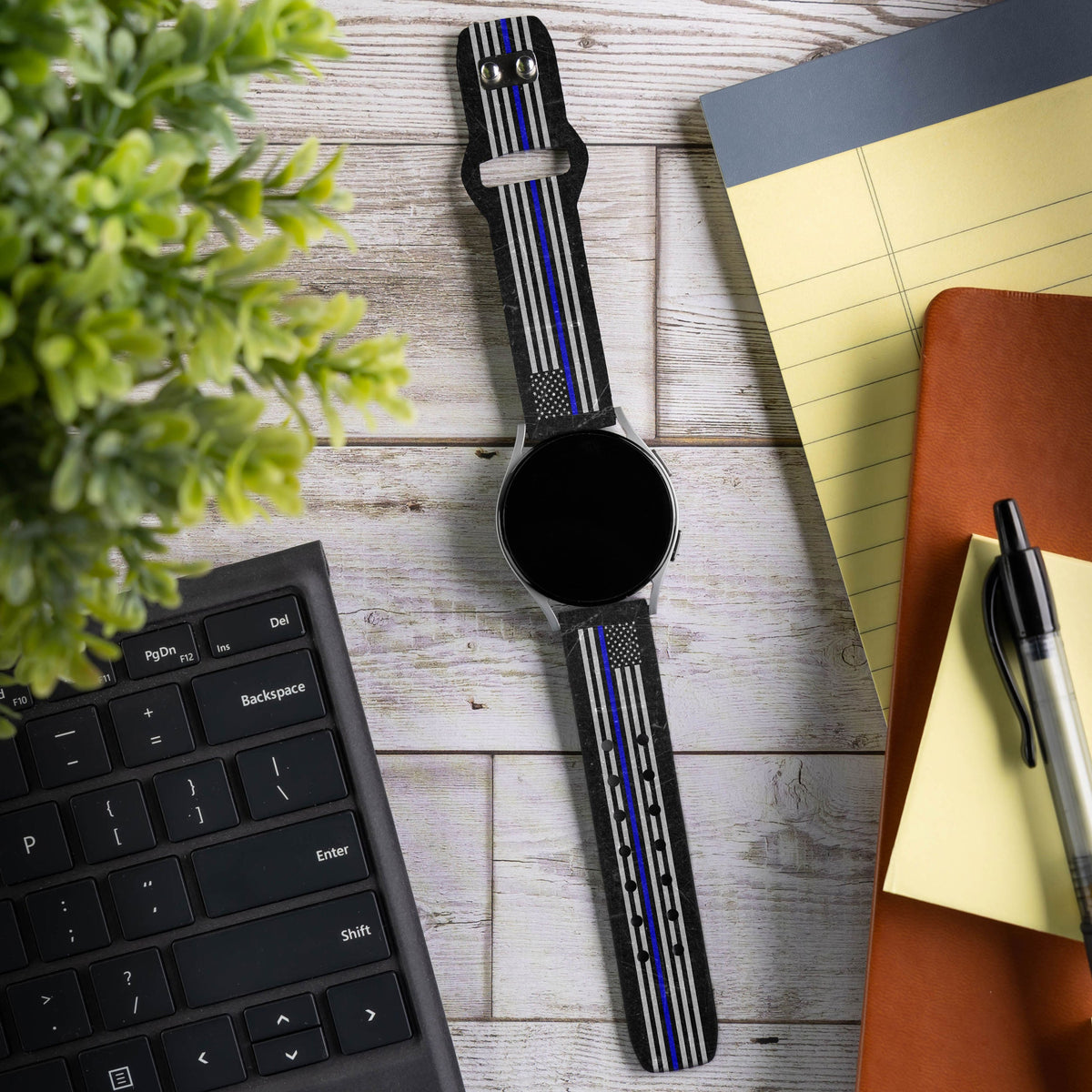 Law Enforcement HD Watchband for Samsung, Garmin, Fossil, and More for Samsung, Garmin, Fossil, and More