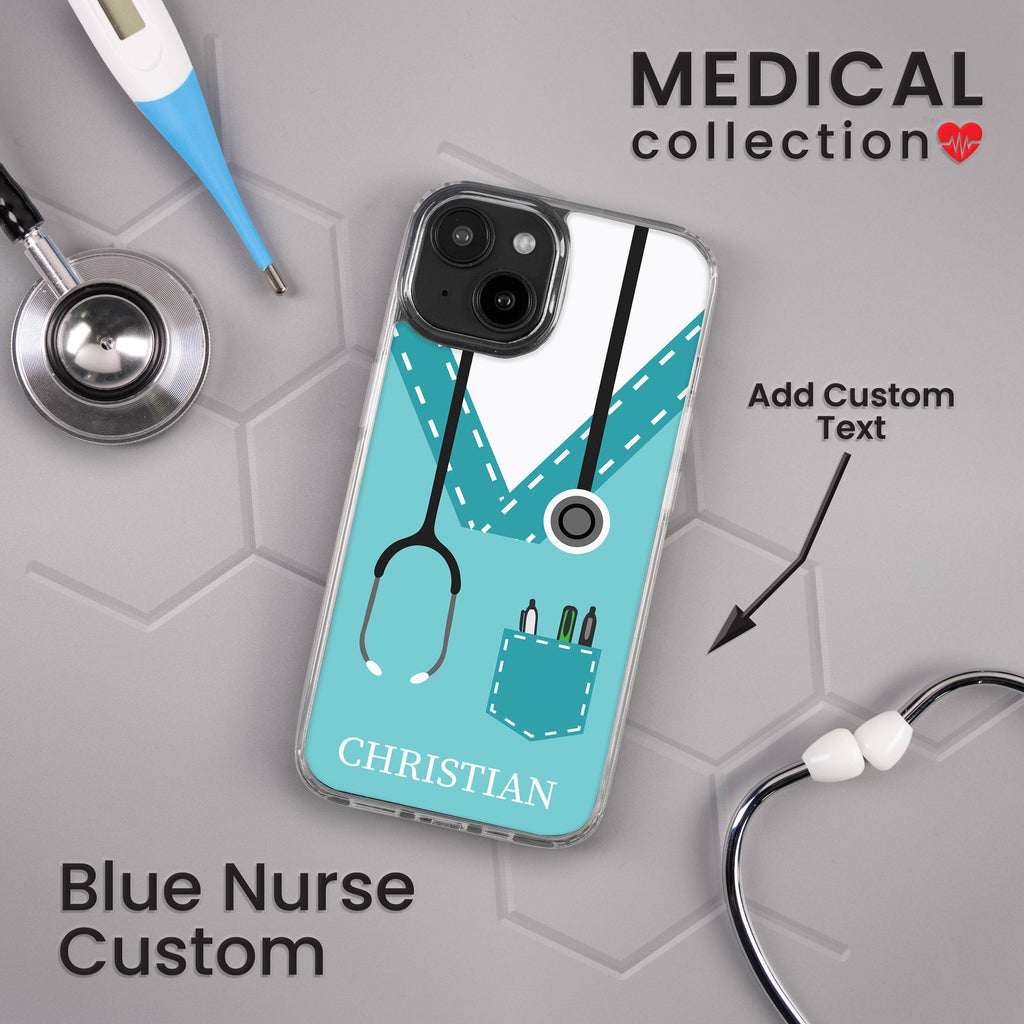 Nurse HD Custom Name Apple iPhone 15 Series Mag-Safe Phone Case