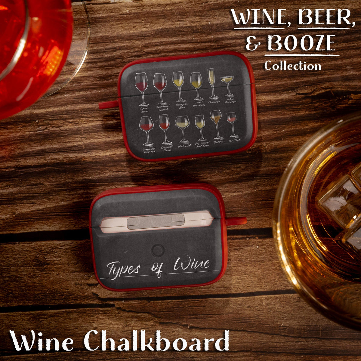 Wine, Beer, & Booze HDX Apple AirPods Pro 1 & 2 Case Cover