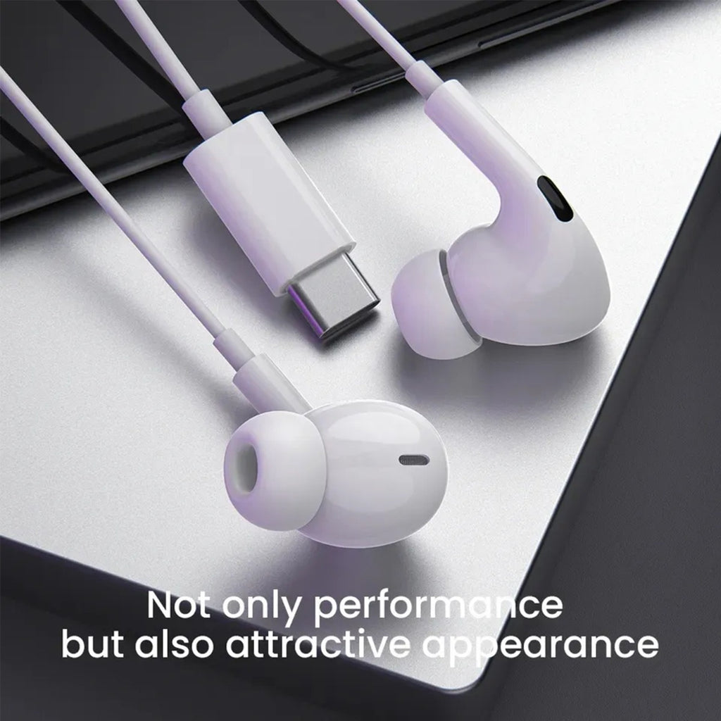 USB-C Wired Earbuds with Microphone & Remote