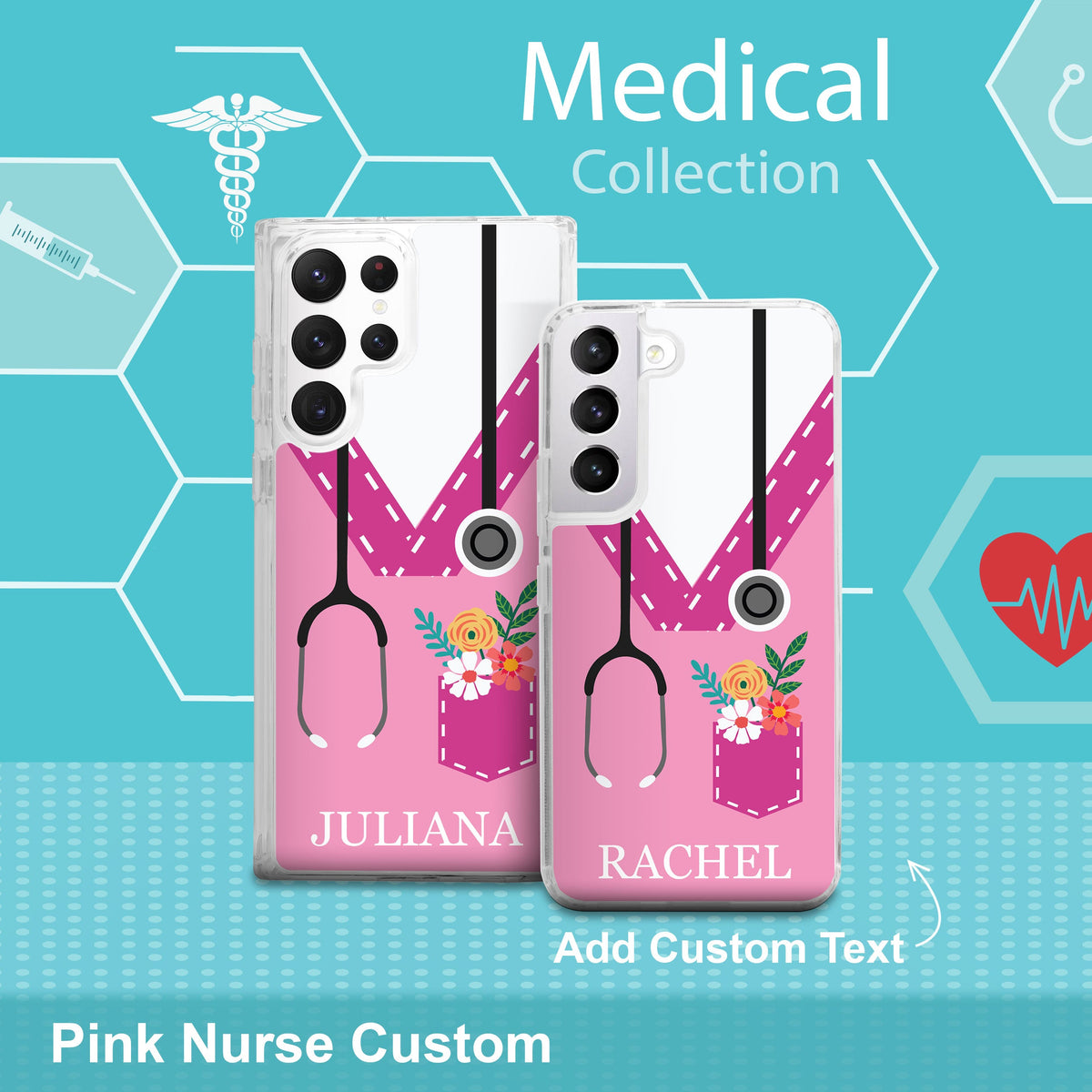 Nurse HD Custom Name Samsung Galaxy S21 Phone Case