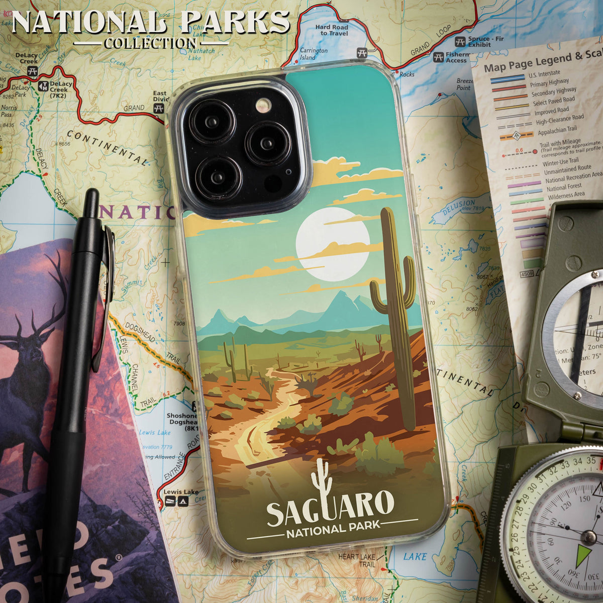 National Parks Saguaro HD Apple iPhone 11 Series Phone Case