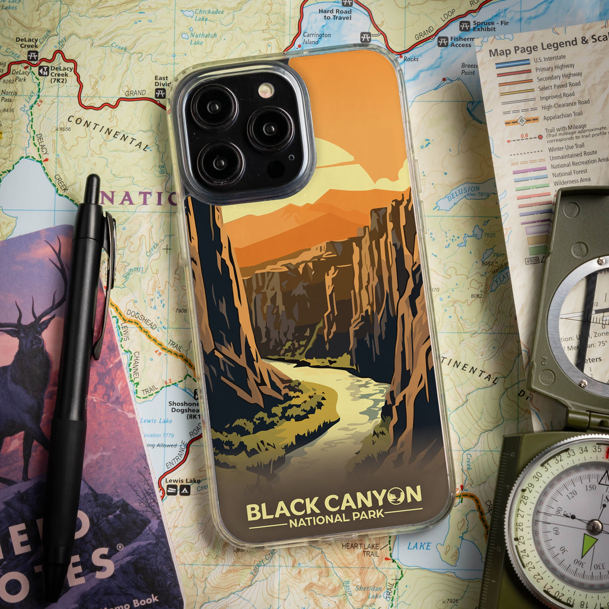 National Parks Black Canyon HD Apple iPhone 14 Series Mag-Safe Phone Case
