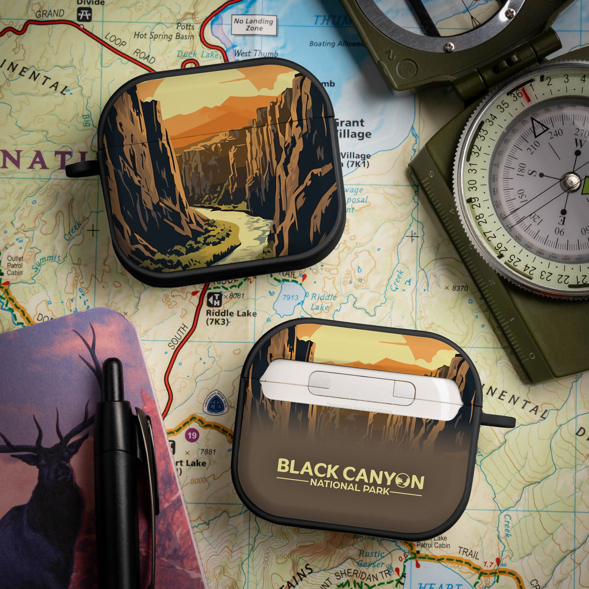 National Parks Black Canyon HDX Apple Airpods Gen 3 Case Cover