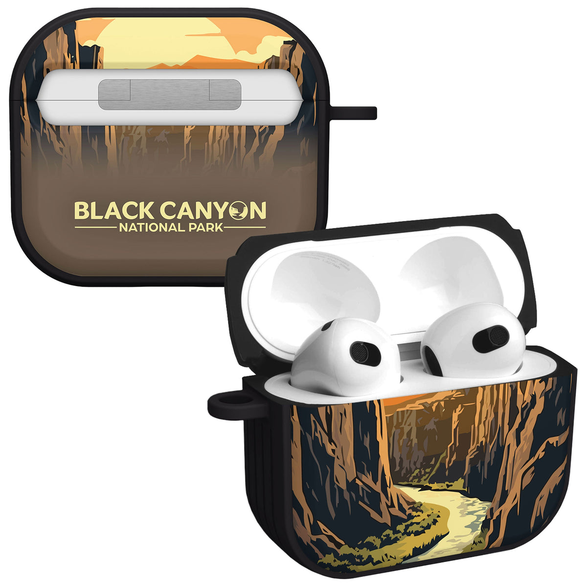 National Parks Black Canyon HDX Apple Airpods Gen 3 Case Cover