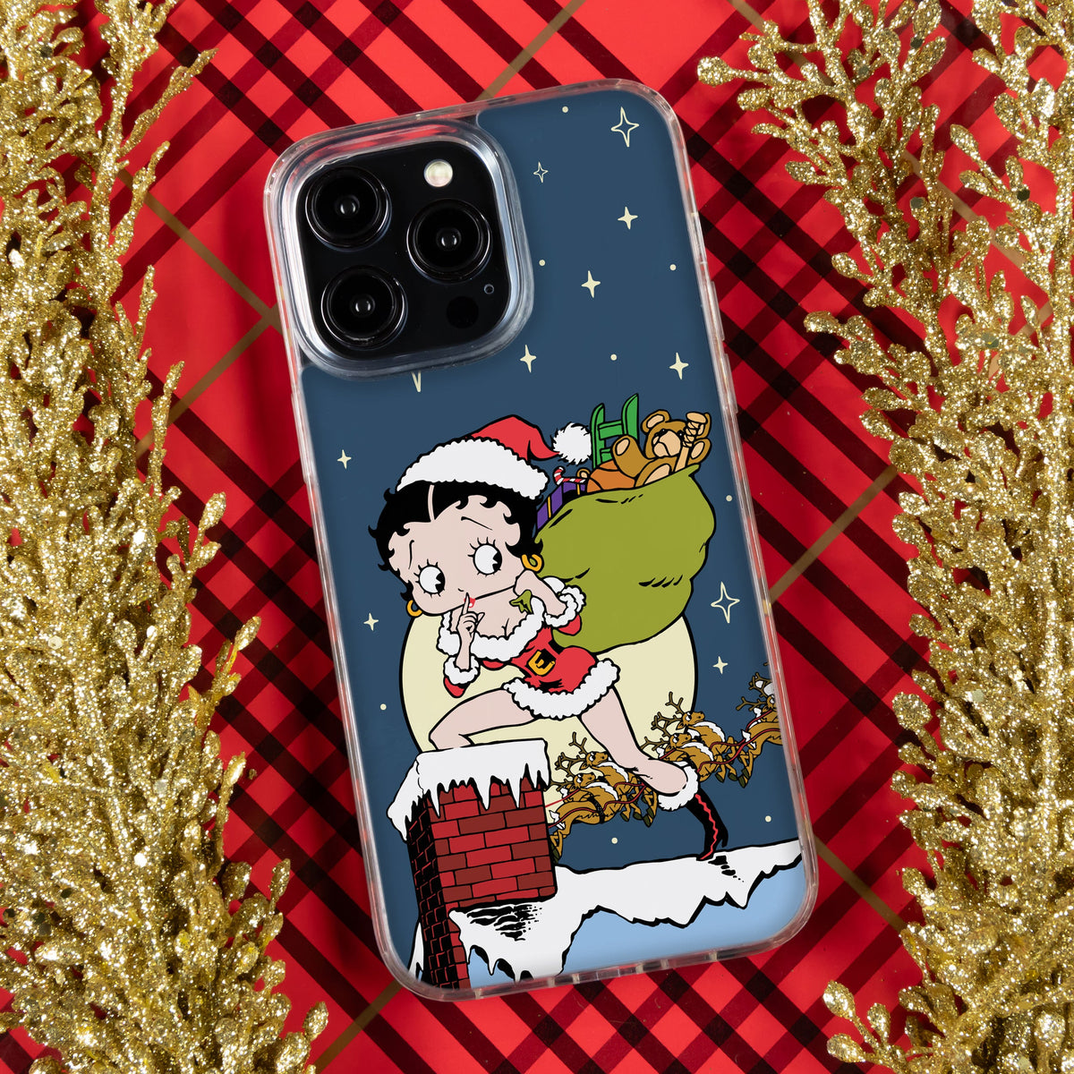Betty Boop Happy Holidays HD Apple iPhone 11 Series Phone Case