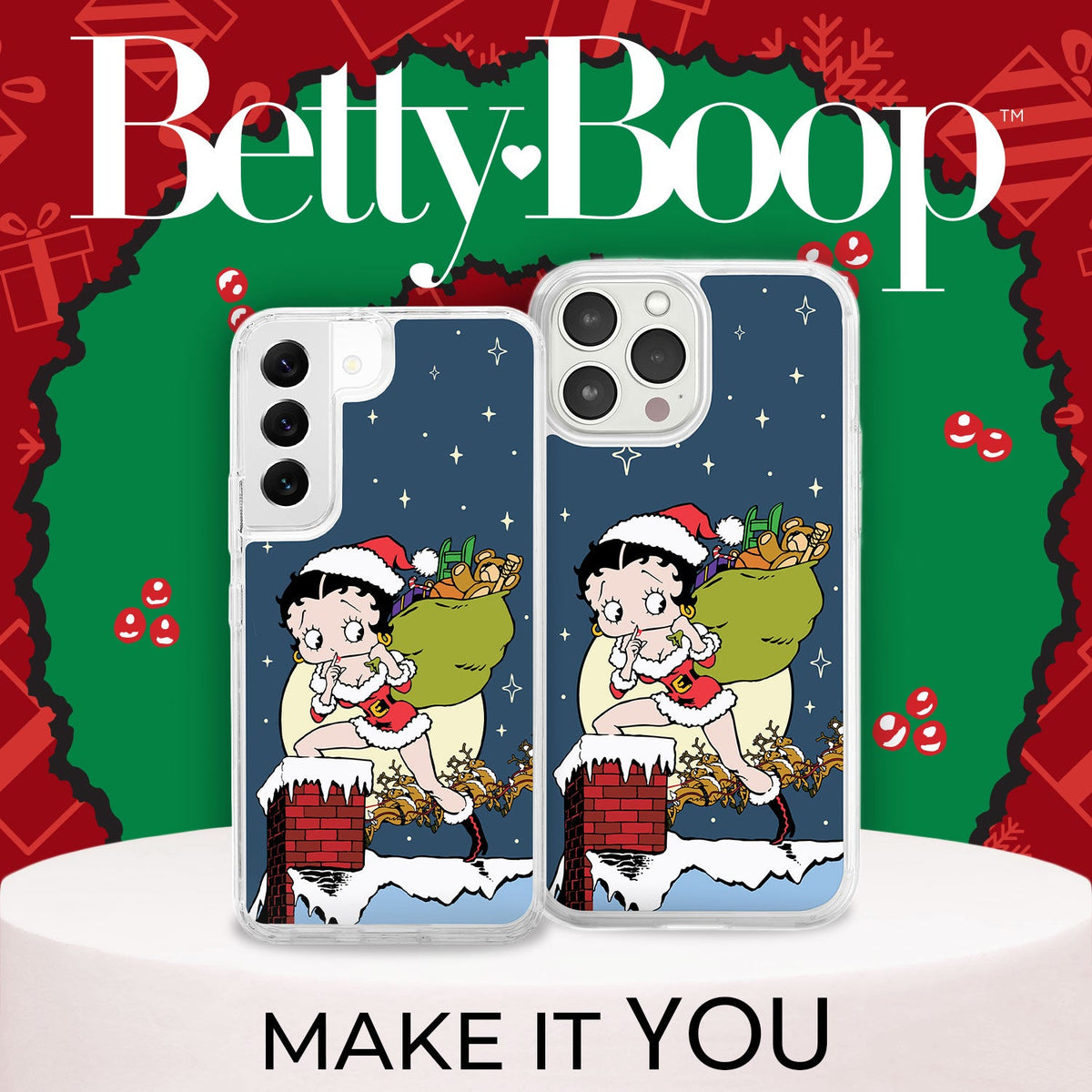Betty Boop Happy Holidays HD Samsung Galaxy S23 Phone Case