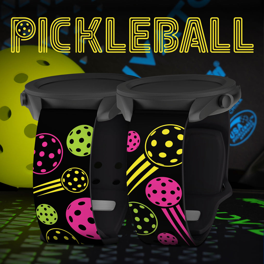 Pickleball HD  Watchband for Samsung, Garmin, Fossil, and More