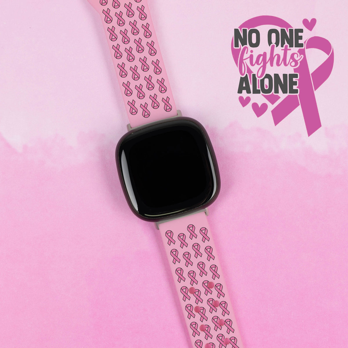 Breast Cancer Awareness HD Fitbit Versa 3 & Sense 1 Watch Band