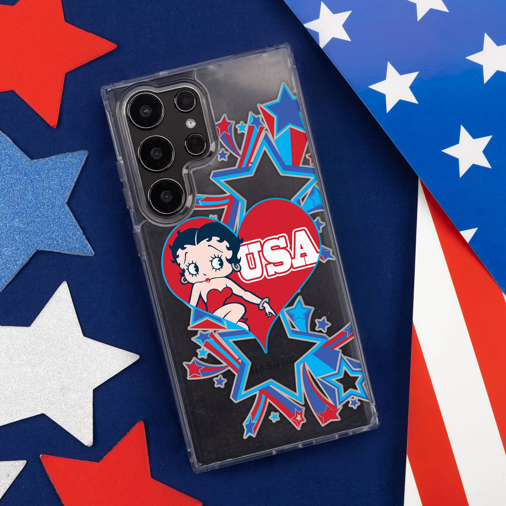 Betty Boop Red White & Boop HD Samsung Galaxy S22 Phone Case