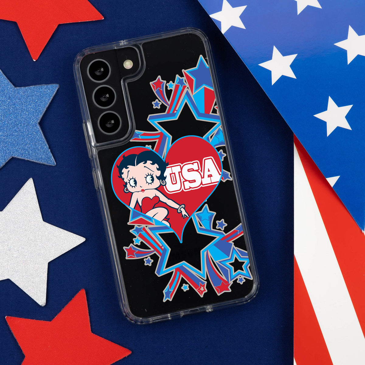Betty Boop Red White & Boop HD Samsung Galaxy S22 Phone Case