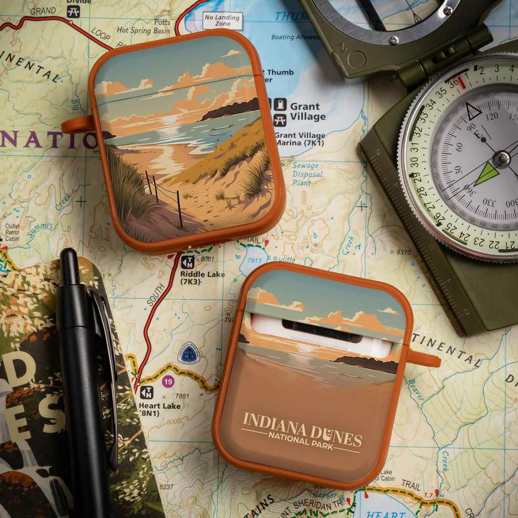 National Parks Indiana Dunes HDX Apple Airpods Gen 1 & 2 Case Cover