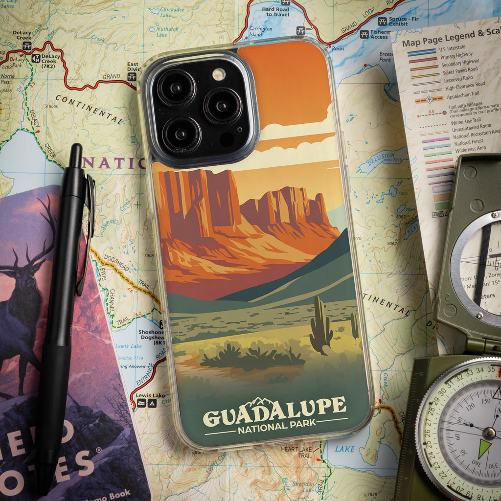 National Parks Guadalupe HD Apple iPhone 14 Series Mag-Safe Phone Case