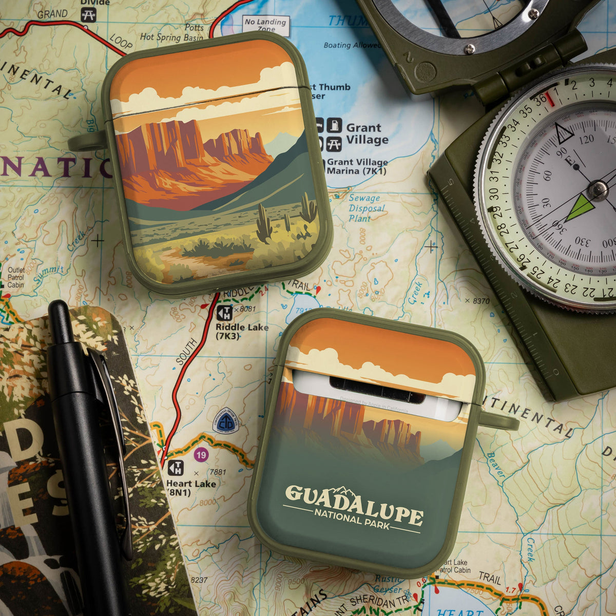 National Parks Guadalupe HDX Apple Airpods Gen 1 & 2 Case Cover