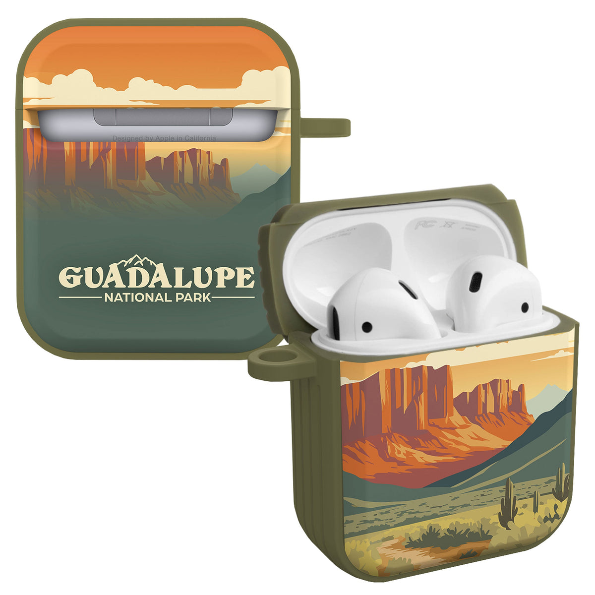 National Parks Guadalupe HDX Apple Airpods Gen 1 & 2 Case Cover