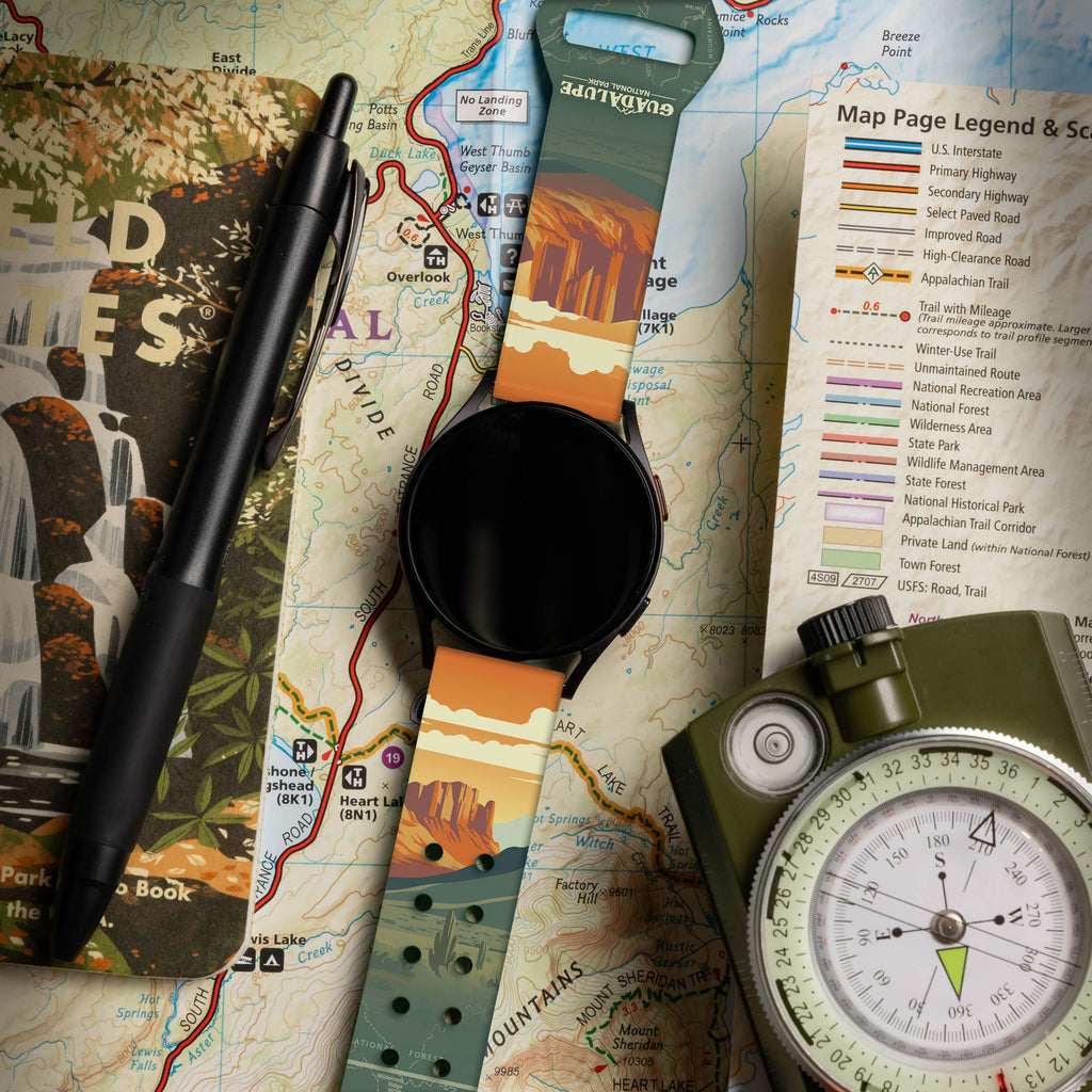 National Parks Guadalupe HD  Watchband for Samsung, Garmin, Fossil, and More