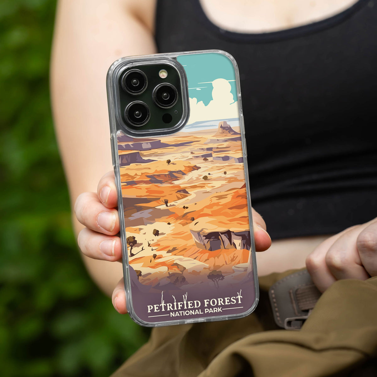 National Parks Petrified Forest HD Apple iPhone 15 Series Mag-Safe Phone Case