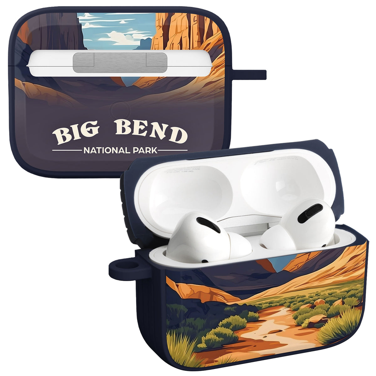 National Parks Big Bend HDX Apple Airpods Pro 1 & 2 Case Cover