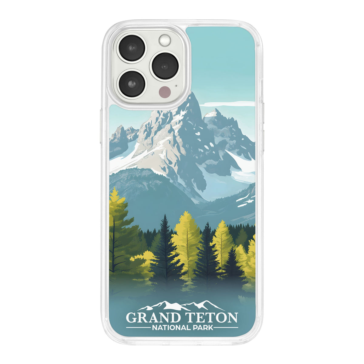 National Parks Grand Teton HD Apple iPhone 15 Series Mag-Safe Phone Case
