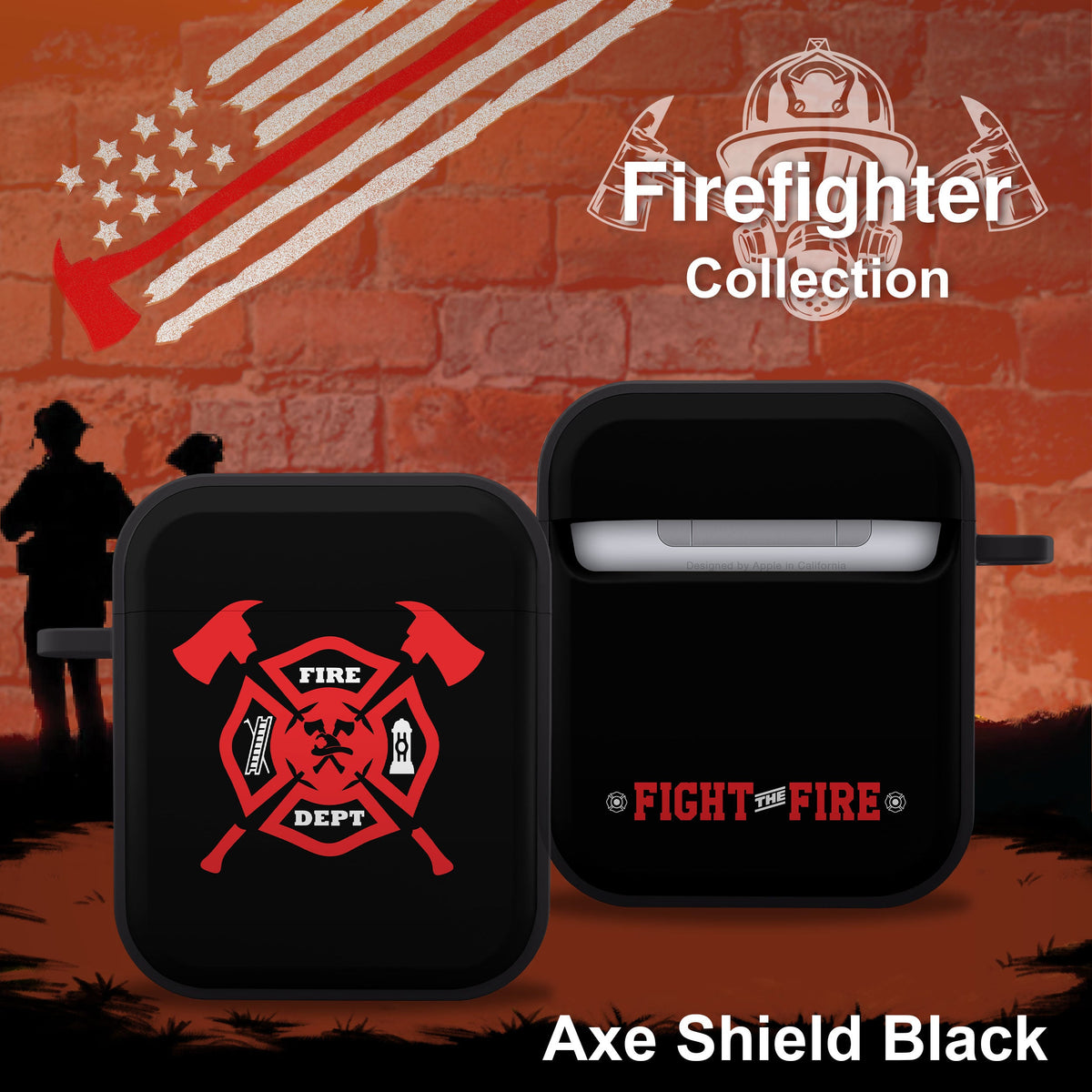 Firefighter HDX Apple AirPods Gen 1 & 2 Case Cover