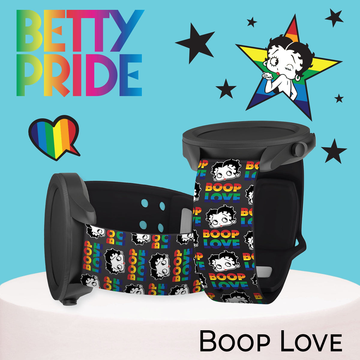 Betty Boop Pride HD  Watchband for Samsung, Garmin, Fossil, and More for Samsung, Garmin, Fossil, and More
