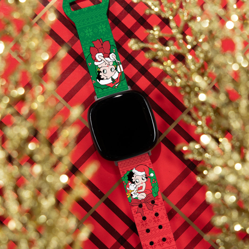 Betty Boop Happy Holidays HD Fitbit Versa 3 & Sense 1 Watch Band