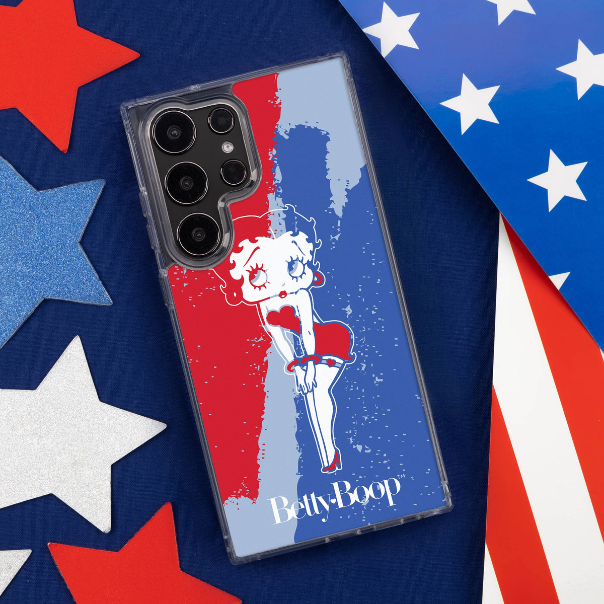 Betty Boop Red White & Boop HD Samsung Galaxy S22 Phone Case