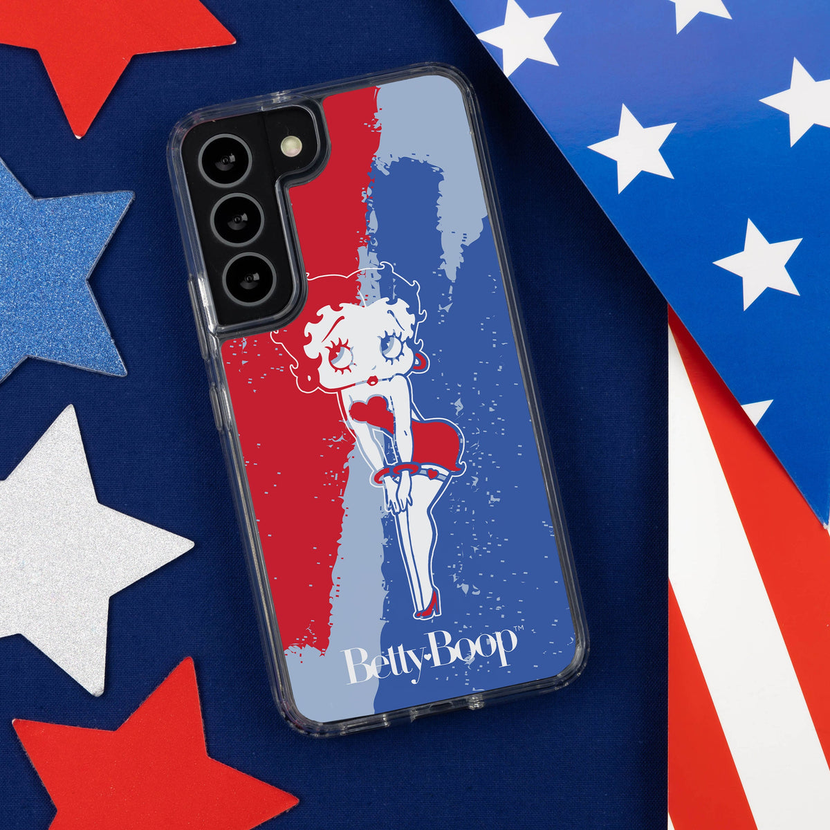 Betty Boop Red White & Boop HD Samsung Galaxy S22 Phone Case