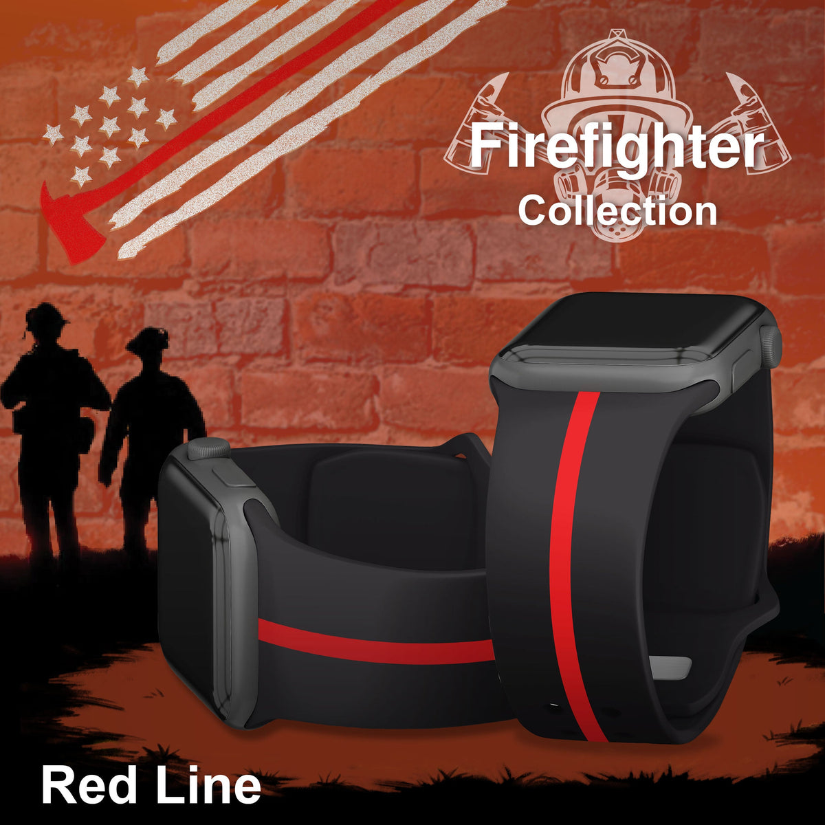 FireFighter First Responder HD Apple Watch Band