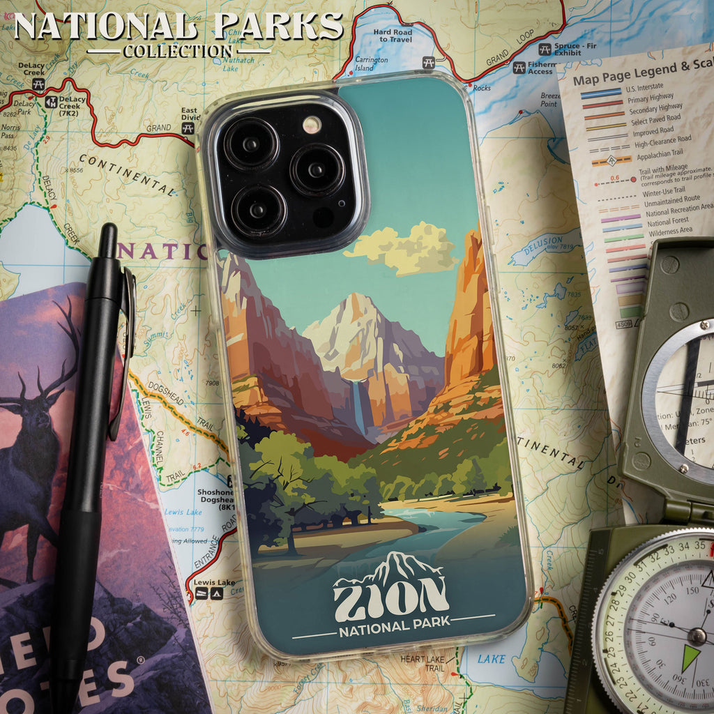 National Parks Zion HD Apple iPhone 14 Series Mag-Safe Phone Case