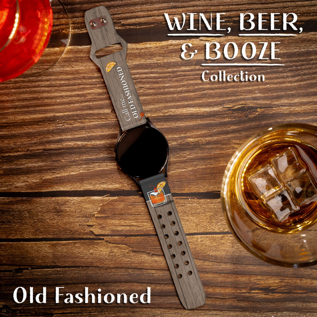 Wine, Beer, & Booze HD  Watchband for Samsung, Garmin, Fossil, and More