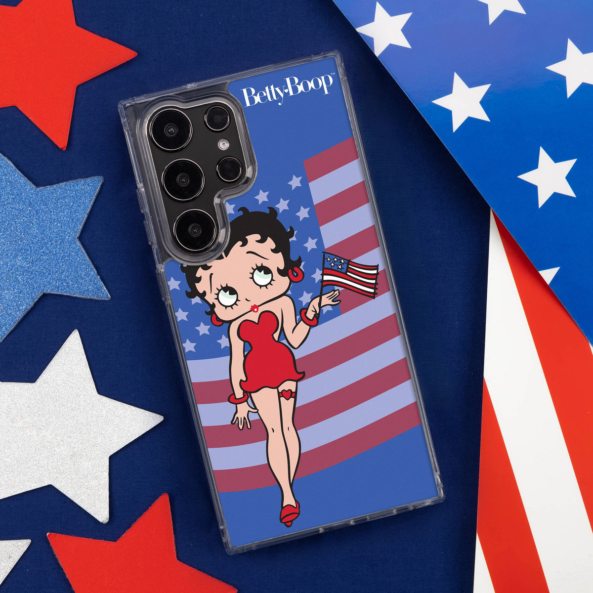 Betty Boop Red White & Boop HD Samsung Galaxy S22 Phone Case